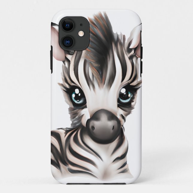 Adorable Baby Zebra Case-Mate iPhone Case (Back)
