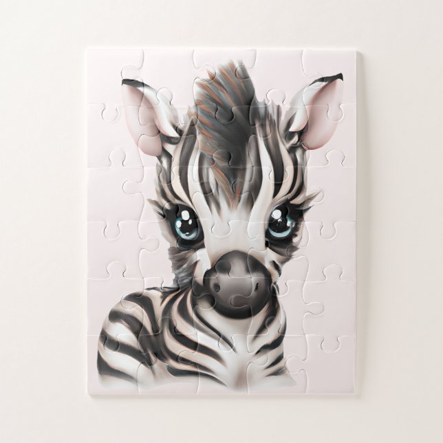 Adorable Baby Zebra Jigsaw Puzzle (Vertical)