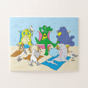 Adorable Beach Animals Puzzle