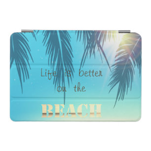 Adorable Beach Palm Leaves   iPad Mini Cover