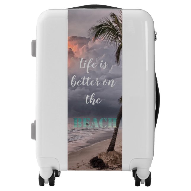 Adorable Beach,Palm,Sunset Luggage (Front)