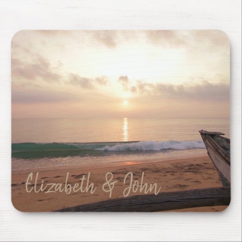 Adorable BeachSandSunset   _Personalized Mouse Pad