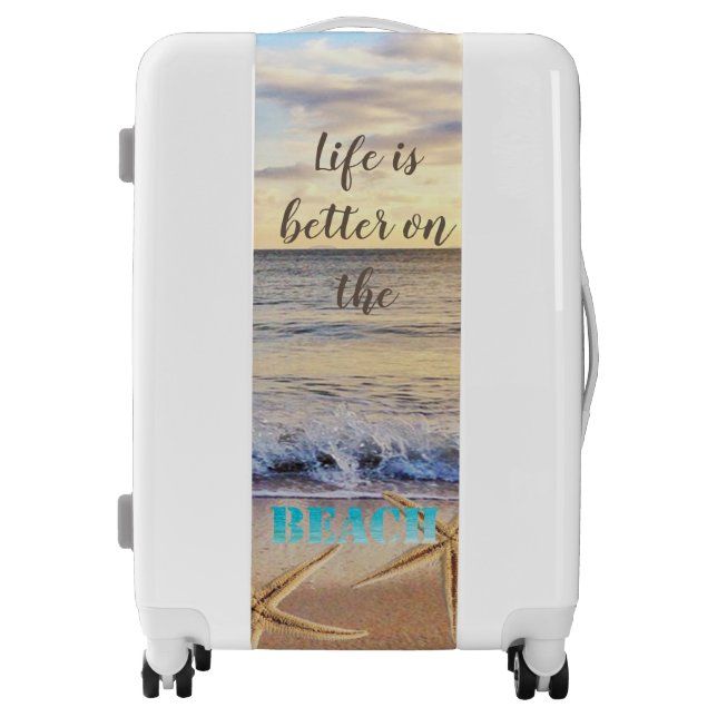 Adorable Beach,Sunset,Seastars Luggage (Front)