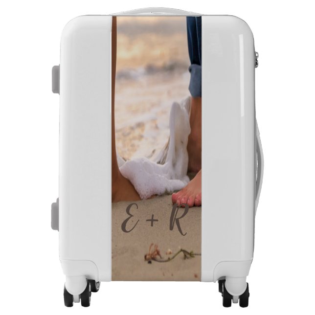 Adorable Beach,Waves,Foots -Personalized Luggage (Front)