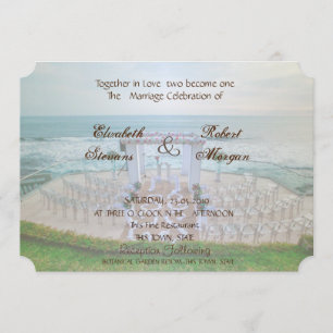 Adorable Beach Wedding Invitation