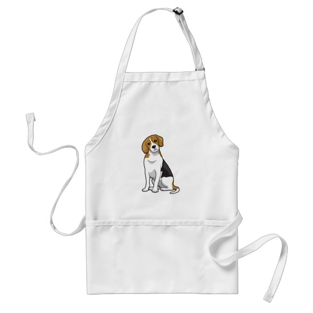 Adorable Beagle Adult Apron (Front)
