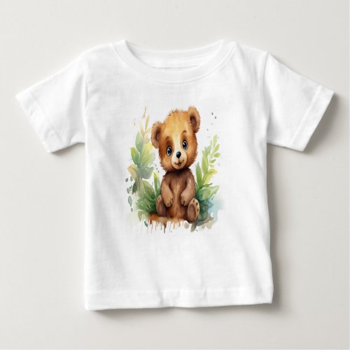Adorable Bear Cub Baby T_Shirt