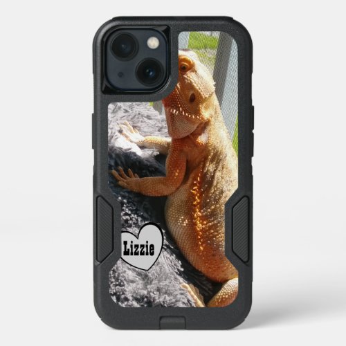 Adorable Bearded Dragon Photo Print Personalized iPhone 13 Case