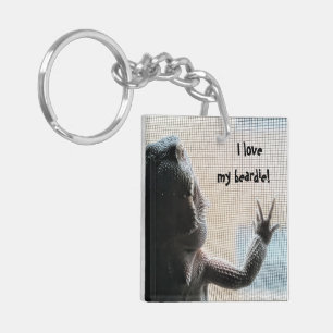Adorable Bearded Dragon Picture Keychain