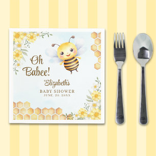 Adorable Bee Baby shower Gender Neutral Napkins