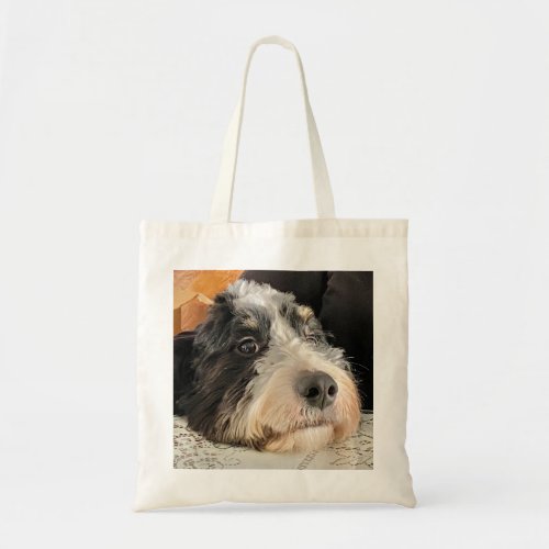 Adorable Bernedoodle Tote Bag