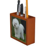 Adorable Bichon Desk Organizer