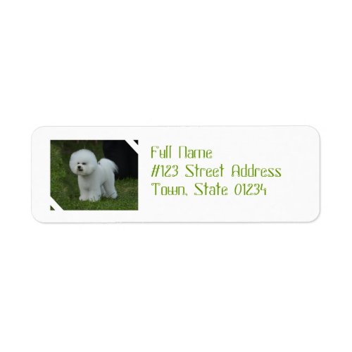 Adorable Bichon Label