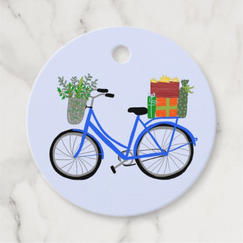 Adorable Bicycle Holiday Christmas Cute Chic Gift  Favor Tags