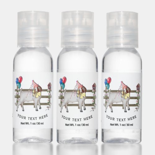 Adorable Birthday Party Boer Goat Hand Sanitizer