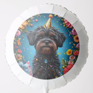 Adorable Birthday Party Hat Puppy Balloon