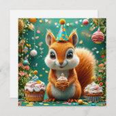 Adorable birthday Squirrel (Front/Back)