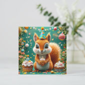 Adorable birthday Squirrel (Standing Front)