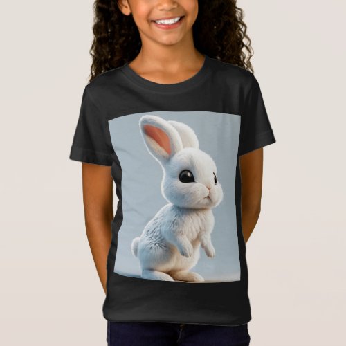 Adorable Black Baby Rabbit T_Shirt Perfect for Li T_Shirt
