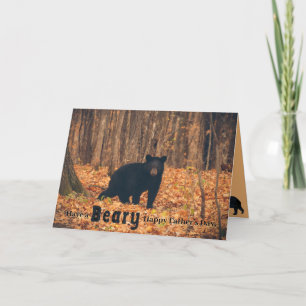 Adorable Black Bear Father's Day Card