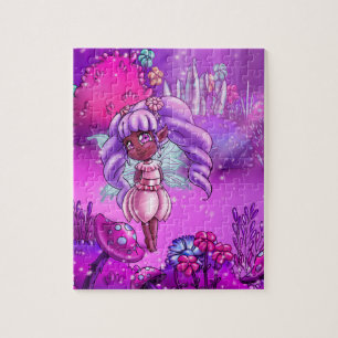 Adorable Black Fairy Jigsaw Puzzle
