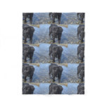 Adorable Black Lab Puppy Dog Fleece Blanket