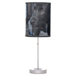 Adorable Black Lab Puppy Dog Table Lamp