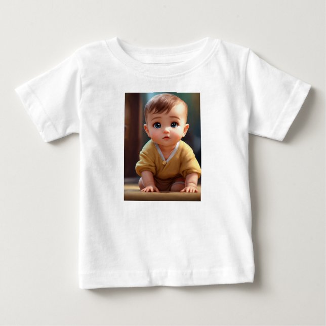 "Adorable Bliss: Baby Design Perfection" Baby T-Shirt (Front)