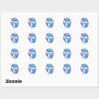 Adorable Blue Bunny Sticker – Cute Cartoon Rabbit