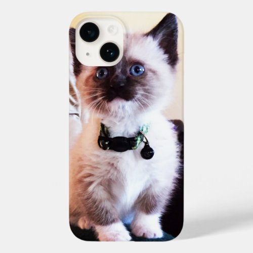 Adorable Blue Eyed Masked Kitten Photograph Case_Mate iPhone 14 Case