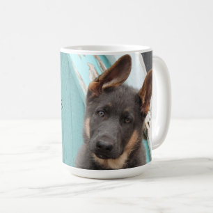 Adorable Blue German Shepherd Puppy  Coffee Mug