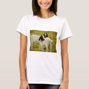 Adorable Boer Goats in Sunny Pasture Farm T-Shirt