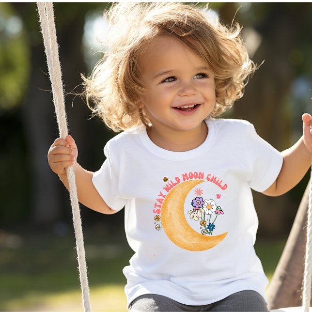 Adorable Boho "Moon Child Toddler T-Shirt (Creator Uploaded)