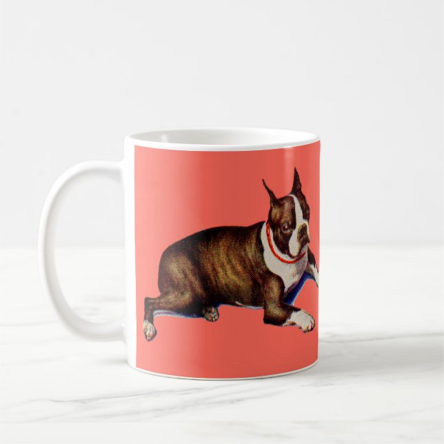 adorable Boston terrier Coffee Mug (Left)