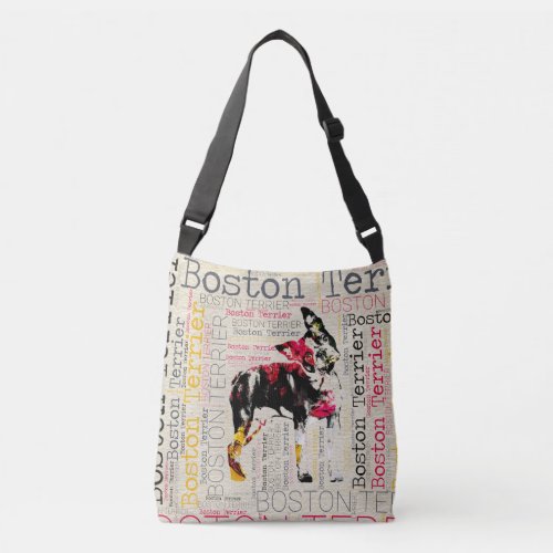 Adorable Boston Terrier Crossbody Bag