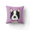 Adorable Boston Terrier Throw Pillow