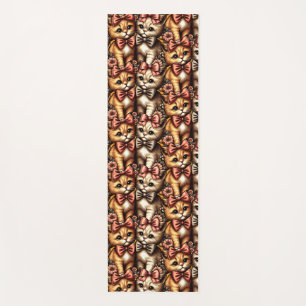 Adorable Bow-Tied Kittens Yoga Mat