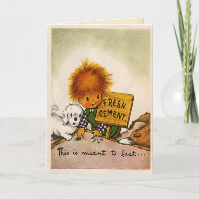 Adorable Boy Birthday Card (Front)