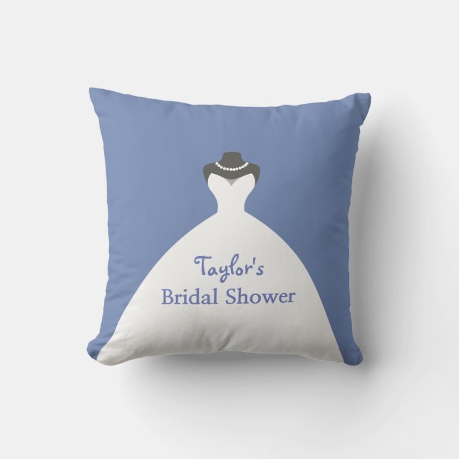 Adorable Bridal Shower Personalized Throw Pillow (Front)
