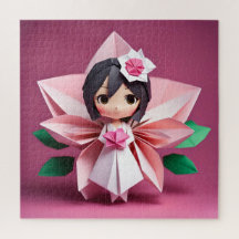 Adorable bride in Origami