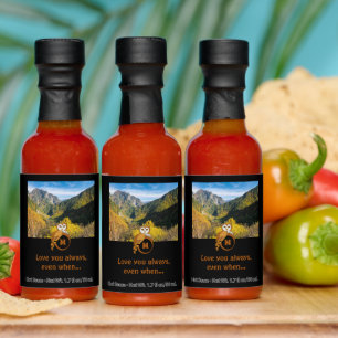 Adorable British Owl Nesting Monogram Egg Photo Hot Sauces