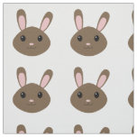 Adorable Brown Bunny Fabric