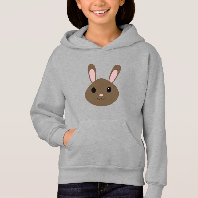 Adorable Brown Bunny Hoodie (Front)