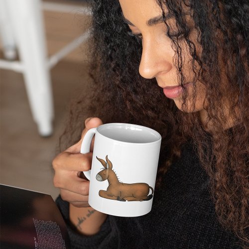 Adorable Brown Donkey Mug