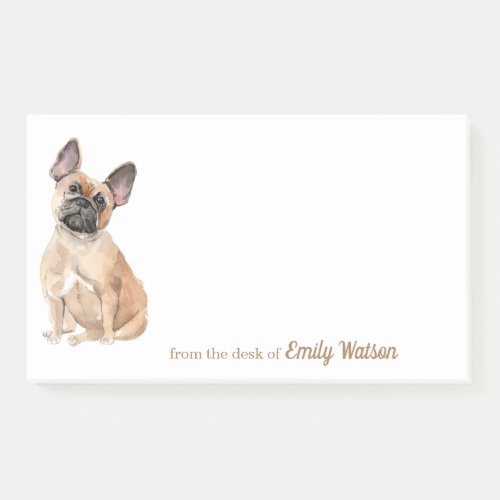 Adorable Brown French Bulldog Post_it Notes