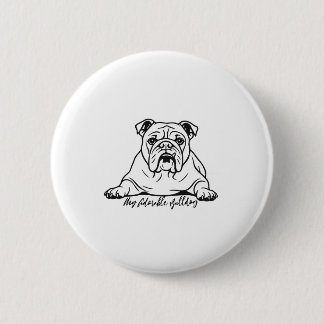 Adorable Bulldog Button