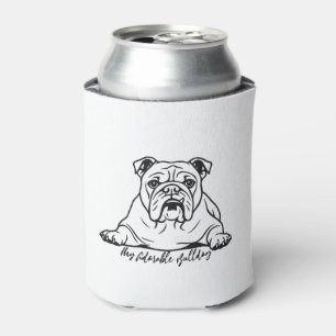 Adorable Bulldog Can Cooler