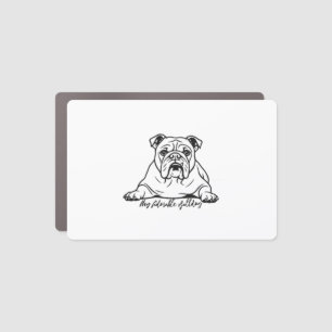 Adorable Bulldog Car Magnet