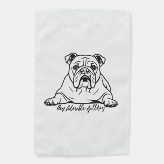 Adorable Bulldog Garden Flag