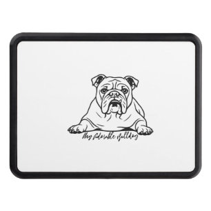 Adorable Bulldog Hitch Cover